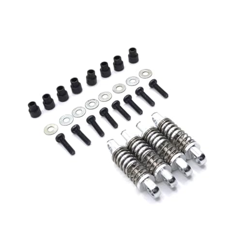 MGHGFYTAS RC Auto Dämpfer Kompatibel Mit WLtoys 284131 K969 K979 K989 K999 P929 P939 1/28 RC Autoteile Zubehör Metall Stoßdämpfer(Silver) von MGHGFYTAS