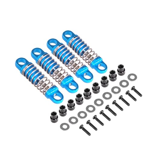 MGHGFYTAS RC Auto Dämpfer Kompatibel mit WLtoys 284131 K969 K979 K989 K999 P929 P939 1/28 RC Autoteile Zubehör Metall Upgrade Stoßdämpfer(Blue) von MGHGFYTAS
