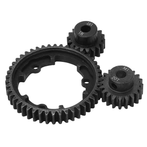 MGHGFYTAS RC Auto Zubehör 46T Stirnrad M1 18T Ritzel Hartstahl für RC Auto Ersatz Ersatzteile Upgrade Zubehör von MGHGFYTAS