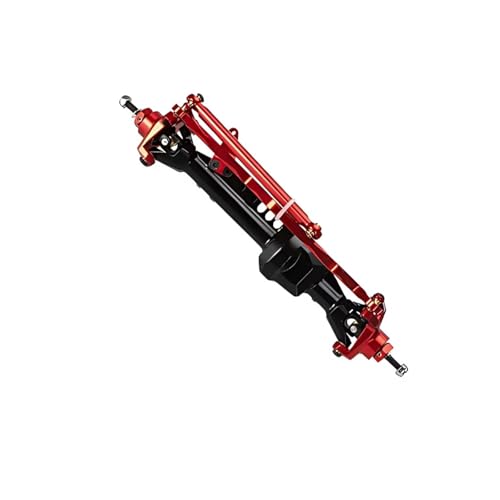 MGHGFYTAS RC Auto Zubehör Kompatibel Mit Axial Für SCX10 1/10 RC Autozubehör Ersatzteile Vorderachse Aus Aluminiumlegierung(Red) von MGHGFYTAS