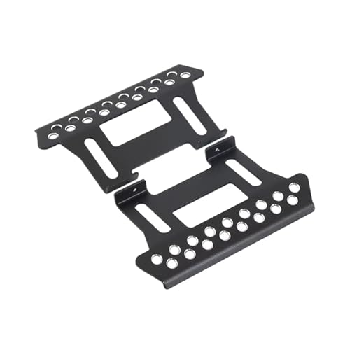 MGHGFYTAS RC Auto Zubehör Kompatibel Mit Axial Für SCX10 90046 90047 TF2 Upgrade-Teile Aluminiumlegierung Seitenpedalplatte Tough Armor Slider 1/10 RC Crawler(Black) von MGHGFYTAS