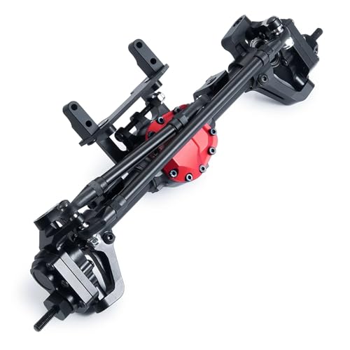 MGHGFYTAS RC Auto Zubehör Kompatibel Mit Axial Für SCX10 II 90046 90047 1/10 RC Crawler Auto Upgrade Teile Zubehör Aluminiumlegierung Vorne Hinten Portalachse(Front Axle) von MGHGFYTAS