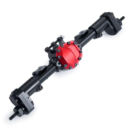 RC Auto Zubehör Kompatibel Mit Axial Für SCX10 II 90046 90047 1/10 RC Crawler Auto Upgrade Teile Zubehör Aluminiumlegierung Vorne Hinten Portalachse(Rear Axle) von MGHGFYTAS