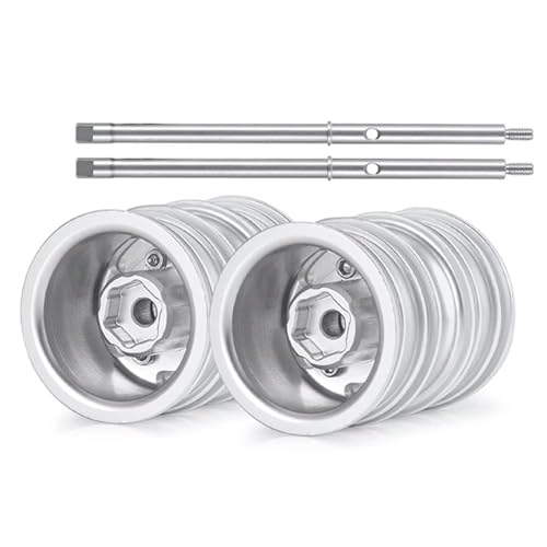 MGHGFYTAS RC Auto Zubehör Kompatibel Mit Axial Für SCX24 Alle Für Die Serie 1/24 RC Crawler Car Truck Accessoires Vordere Hinterrad -Rims -Reifen Mit CVD -Fahrerwelle(Rear Wheel Rim) von MGHGFYTAS