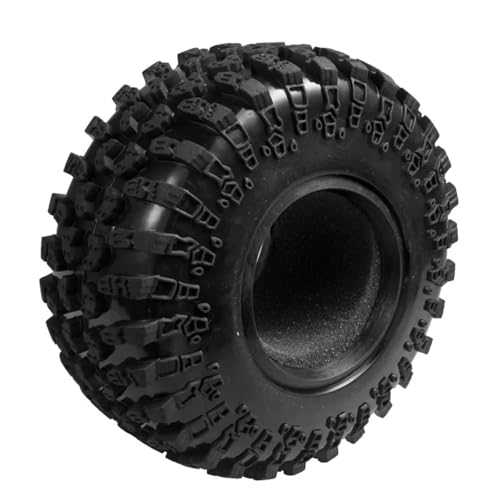 MGHGFYTAS RC Auto Zubehör Kompatibel Mit Axial Für Wraith Für SCX10 TF2 Für TRX4 Für TRX6 D90 4WD 1/10 RC Für Rock Crawler Autoräder 2,2" Gummireifen Radreifen(1PCS) von MGHGFYTAS