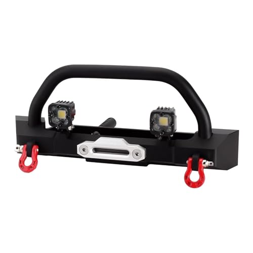 MGHGFYTAS RC Auto Zubehör Kompatibel Mit Axial SCX10 90046 AXI03003 AXI03007 TRX4 1/10 RC Crawler Upgrade CNC Metall Frontstoßstange Mit Scheinwerfern MGHGFYTAS RC Auto Zubehör Kompatibel Mit Axial SCX10 90046 AXI03003 AXI03007 TRX4 1/10 RC Crawler Upgrade CNC Metall Frontstoßstange Mit Scheinwerfern von MGHGFYTAS