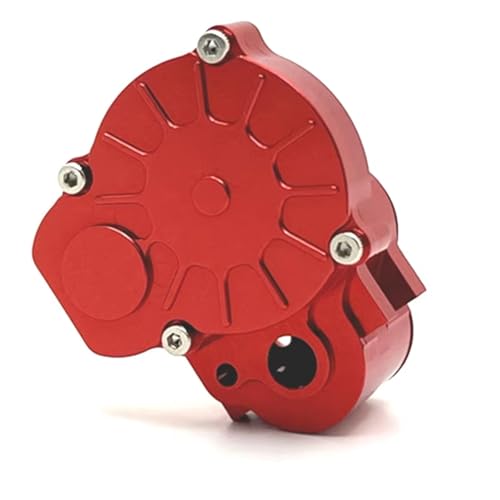 MGHGFYTAS RC Auto Zubehör Kompatibel Mit FMS Für FCX24 Für Xiaoqi Für Crusher K5 1/24 RC Zubehör RC Auto Metall Medium Wave Box Gehäuse Kit(Red) von MGHGFYTAS