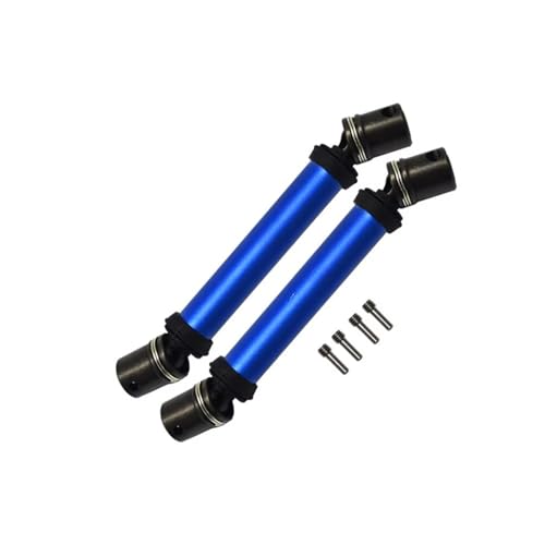 MGHGFYTAS RC Auto Zubehör Kompatibel Mit LOSI Für LMT 4WD Für Monster Truck Vollachse 1/8 Rc Auto Metall Center Slider CVD Antriebswelle Getriebewelle(Blue) von MGHGFYTAS