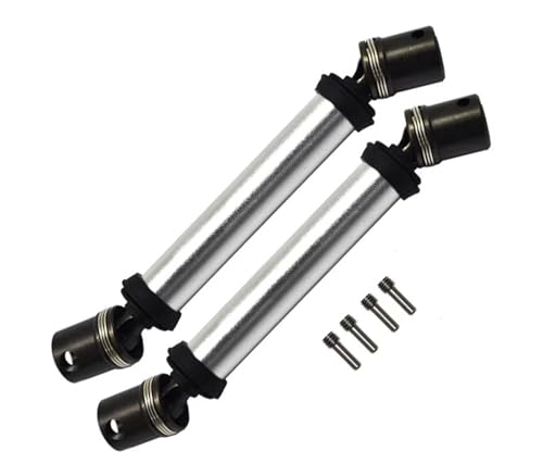 MGHGFYTAS RC Auto Zubehör Kompatibel Mit LOSI Für LMT 4WD Für Monster Truck Vollachse 1/8 Rc Auto Metall Center Slider CVD Antriebswelle Getriebewelle(Silver) von MGHGFYTAS