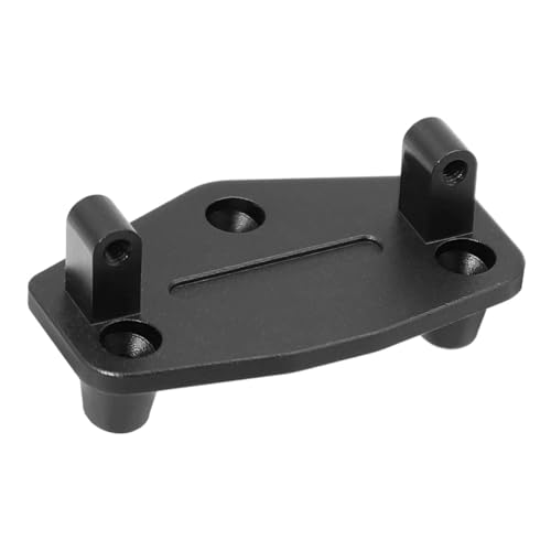 MGHGFYTAS RC Auto Zubehör Kompatibel Mit LOSI Für Mini Für LMT 4X4 Für Brushed Für Monster Truck Servo-Basisständer 1/18 RC-Autoteile Aluminium-Servohalterung(Black) von MGHGFYTAS