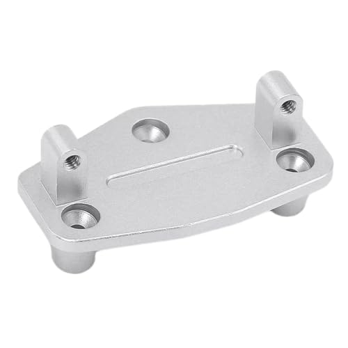 MGHGFYTAS RC Auto Zubehör Kompatibel Mit LOSI Für Mini Für LMT 4X4 Für Brushed Für Monster Truck Servo-Basisständer 1/18 RC-Autoteile Aluminium-Servohalterung(Silver) von MGHGFYTAS