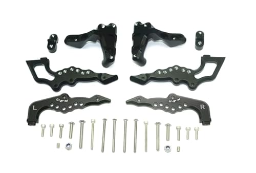 MGHGFYTAS RC Auto Zubehör Kompatibel Mit Losi Für Baja Für Rey 2,0 1/6 RC Auto Upgrade Zubehör Metall Rear Shock Tower Stoßdämpfer Halterung Ersatzteile(Black) von MGHGFYTAS