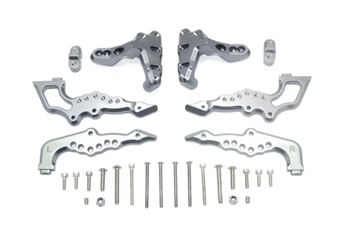 MGHGFYTAS RC Auto Zubehör Kompatibel Mit Losi Für Baja Für Rey 2,0 1/6 RC Auto Upgrade Zubehör Metall Rear Shock Tower Stoßdämpfer Halterung Ersatzteile(Gray) von MGHGFYTAS