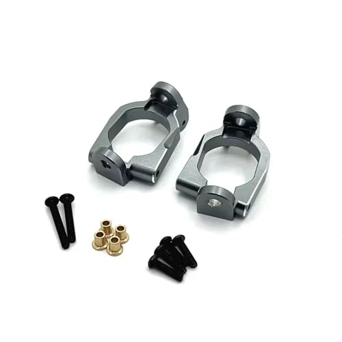 MGHGFYTAS RC Auto Zubehör Kompatibel Mit MJX 10208 Für Monster 1/10 RC-Autoteile, Metall, Verbesserter Vorderer C-Sitz, Upgrade-Teile, Zubehör(Gray) von MGHGFYTAS