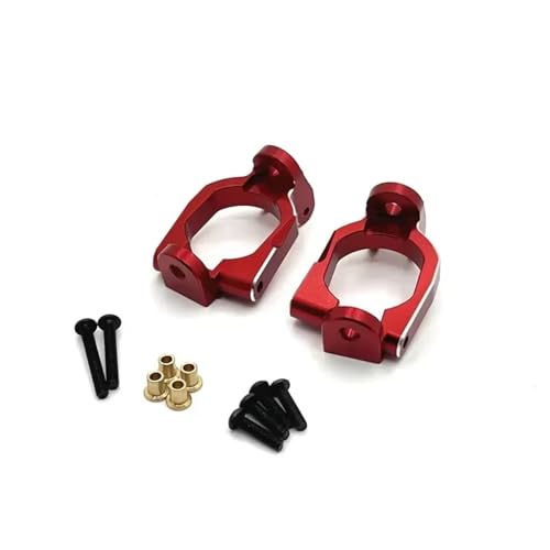 MGHGFYTAS RC Auto Zubehör Kompatibel Mit MJX 10208 Für Monster 1/10 RC-Autoteile, Metall, Verbesserter Vorderer C-Sitz, Upgrade-Teile, Zubehör(Red) von MGHGFYTAS