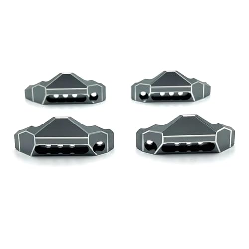 MGHGFYTAS RC Auto Zubehör Kompatibel Mit MJX 10208 Für Monster 1/10 RC Autoteile Zubehör Metall Verbesserte Vorder- Und Hinterradaufhängungsschutzteile(Gray) von MGHGFYTAS