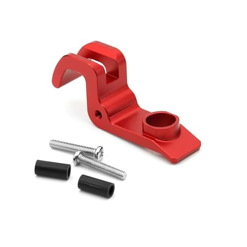 MGHGFYTAS RC Auto Zubehör Kompatibel Mit MJX Für Hyper Für Go H16 16208 1/16 RC Auto Upgrade-Teile Zubehör Metallkörper Clip Retainer Shell Befestigungsschnalle Schloss(Red) von MGHGFYTAS