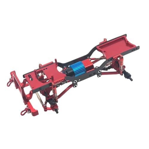 MGHGFYTAS RC Auto Zubehör Kompatibel Mit MN D90 1/12 RC Autozubehör Ersatzteile RC Upgrade Teil Präzisionsautorahmen Aus Aluminiumlegierung(Red) von MGHGFYTAS