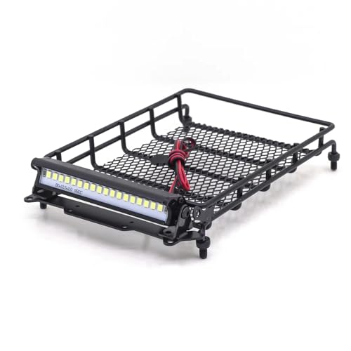 MGHGFYTAS RC Auto Zubehör Kompatibel Mit MN D90 D91 D99 MN90 Für MN99S 1/12 RC-Auto-Tuning-Teile, Metall-Gepäckträgerablage, Dachgepäckträger Mit Leichtem Zubehör von MGHGFYTAS