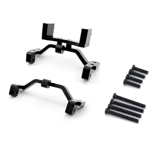 MGHGFYTAS RC Auto Zubehör Kompatibel Mit MN D90 D91 Für MN99S Für WPL C24 C14 C14K C24K RC Auto LKW Teile Metall Spurstange Basis Servo Montage Halterung Halterung(Black,A) von MGHGFYTAS