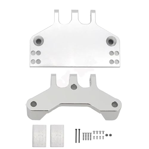 RC Auto Zubehör Kompatibel Mit MN MN86 MN86S MN86KS MN86K 4WD G500 1/12 RC Crawler Auto Modifiziertes Zubehör Metall Lenkgetriebe Halterung Servo Basis(Silver) von MGHGFYTAS