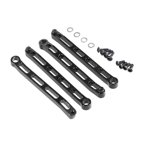 MGHGFYTAS RC Auto Zubehör Kompatibel Mit MN168 Für MN78 1/12 Fernbedienung Auto Upgrade Teile Ersatz Ersatz Zubehör Für Chassis Befestigungs Stange Kit(Black) von MGHGFYTAS
