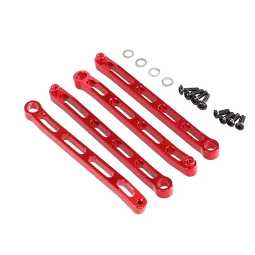 MGHGFYTAS RC Auto Zubehör Kompatibel Mit MN168 Für MN78 1/12 Fernbedienung Auto Upgrade Teile Ersatz Ersatz Zubehör Für Chassis Befestigungs Stange Kit(Red) von MGHGFYTAS
