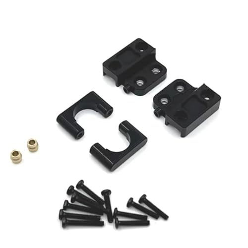 MGHGFYTAS RC Auto Zubehör Kompatibel Mit MN82 LC79 1/12 RC Car Upgrade-Teile Ersatzzubehör Stahl-Hinterachs-Stoßdämpfer Für Blattfedern(Black Leaf Springs Mount) von MGHGFYTAS