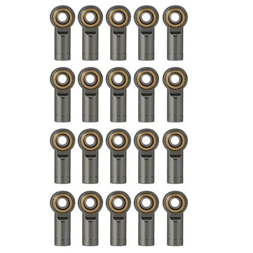 MGHGFYTAS RC Auto Zubehör Kompatibel Mit RC Crawler Auto Boot Flugzeug Teile Zubehör 20Pcs M3 Metall Ball End Link Spurstangenkopf Kugelgelenk(Gray) von MGHGFYTAS
