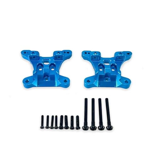 MGHGFYTAS RC Auto Zubehör Kompatibel Mit SCY 16101 16102 16103 16106 16201 PRO High Für Speed ​​1/16 RC Car. Verbesserte Beschläge Vordere Und Hintere Stoßdämpferhalterungen(Blue) von MGHGFYTAS