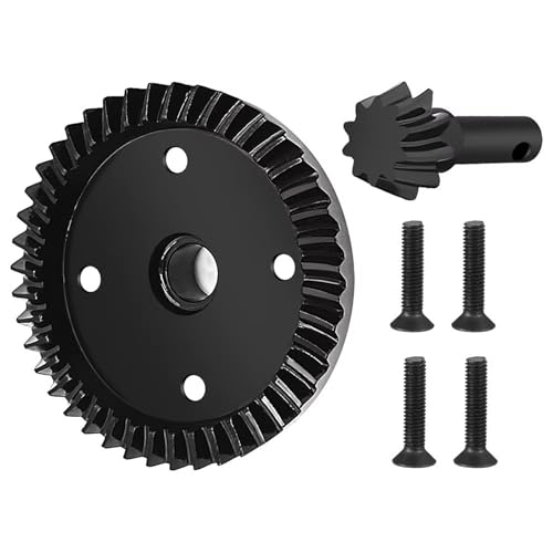 MGHGFYTAS RC Auto Zubehör Kompatibel Mit Sledge 4WD 1/8 RC Car Für Monster Truck Autozubehör Stahldiffgetriebe 10T 43T Differentialgetriebe Vorne Und Hinten von MGHGFYTAS