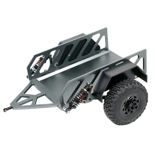 MGHGFYTAS RC Auto Zubehör Kompatibel Mit TRX-4 4082 8083 D90 Für SCX10 90046 1/10 Simulation Für Klettern Auto CNC Metall Für Kleine Anhänger(Gray) von MGHGFYTAS