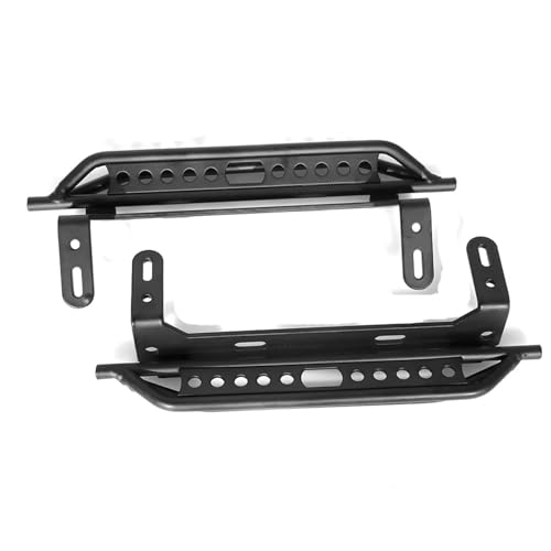 MGHGFYTAS RC Auto Zubehör Kompatibel Mit TRX4 Für Defender Für Bronco 1/10 RC Crawler Auto Seitenschutzplatte Aluminiumlegierung Fußpedal 1 Paar Metallseitenpedal von MGHGFYTAS