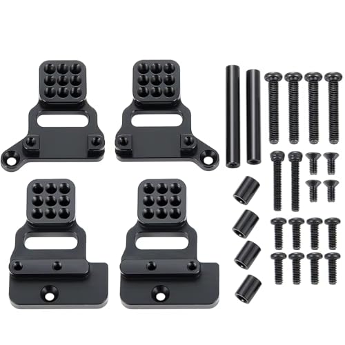 MGHGFYTAS RC Auto Zubehör Kompatibel Mit TRX4M Für Bronco Für Defender 1/18 RC Crawler Upgrade Teile 4pcs Metall Vorderen Heck -Stoßdämpfertürmen Mount von MGHGFYTAS