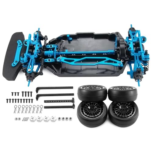 MGHGFYTAS RC Auto Zubehör Kompatibel Mit TT-02 DIY Aufgerüsteten Teilen 1 Satz Metall Zusammengebaut Für Chassis-Rahmensatz Mit Radreifen 1/10 RC Crawler Car(A 1 Set) von MGHGFYTAS
