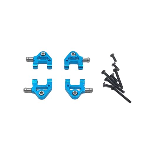 MGHGFYTAS RC Auto Zubehör Kompatibel Mit WLtoys 284161 284010 284131 K969 K979 K989 K999 P929 P939 1/28 RC Auto Ersatzteile Zubehör Metall Untere Für Schaukel Arm(Blue) von MGHGFYTAS