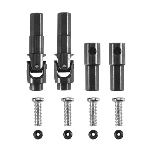 MGHGFYTAS RC Auto Zubehör Kompatibel Mit WPL C14 C24 C34 B14 B24 B36 Für MN D90 Für MN99S RC Auto Upgrade-Teile 4 Stück Metall Vorderachse Antriebswelle Hinterachswelle von MGHGFYTAS