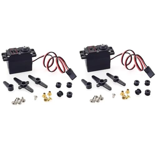 MGHGFYTAS RC Auto Zubehör Kompatibel Mit ZD Für Racing 1/16 1/14 1/12 RC Autoteile Ersatzzubehör 2 Stück M0200 20 G Analoges Getriebeservo 3,5 Kg Drehmoment von MGHGFYTAS