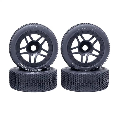 MGHGFYTAS RC Reifen Kompatibel Mit ARRMA Für Typhon Für Redcat Für Team Für Losi Für Kyosho Für VRX 1/8 RC 111 Mm Off Road Für Buggy-Reifen Rad 17 Mm Sechskant von MGHGFYTAS