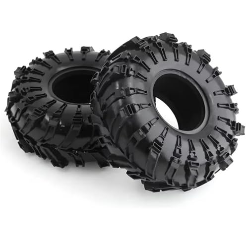 MGHGFYTAS RC Reifen Kompatibel Mit Axial Für SCX10 90046 Für TRX4 Für Rock Für Buggy 1/10 RC Crawler Car 2,2 Zoll Gummireifen Radreifen(2pcs) von MGHGFYTAS