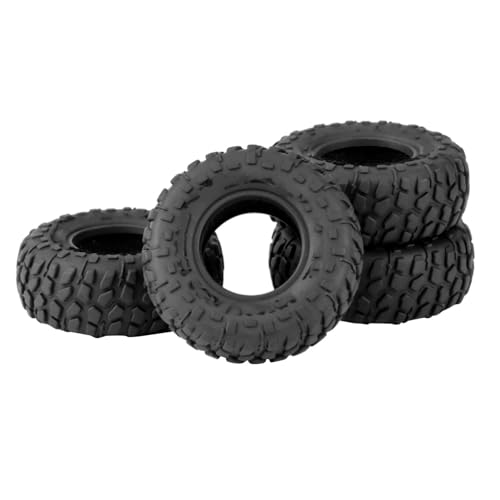 MGHGFYTAS RC Reifen Kompatibel Mit Axial Für SCX24 Für Bronco Für Gladiator AX24 Für TRX4M 1/18 1/24 RC Crawler Auto 4 Stück 50 Mm 1,0 Zoll Weichgummi-Radreifen von MGHGFYTAS
