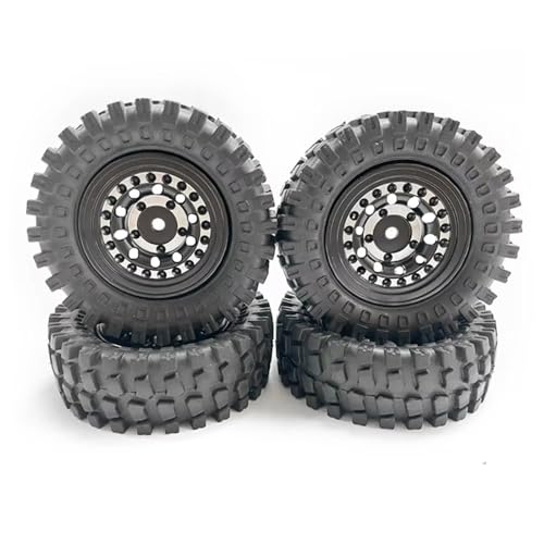 MGHGFYTAS RC Reifen Kompatibel Mit Axial Für SCX24 Für FMS Für FCX24 Für Enduro24 1/24 RC Crawler Car 60 Mm 368 G 1,3 Zoll Beadlock-Radreifen Mit Messing von MGHGFYTAS