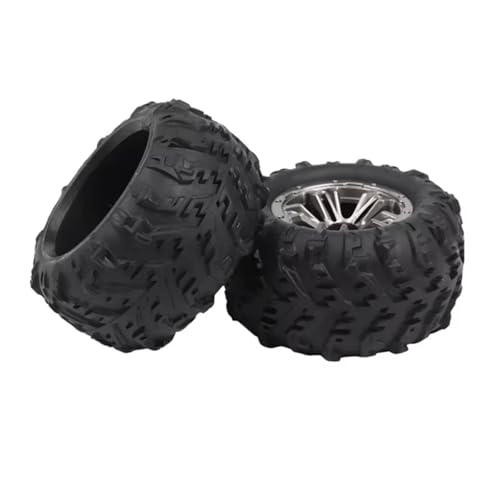MGHGFYTAS RC Reifen Kompatibel Mit HBX 16889 Für WLtoys 124016/124017 RC Truggy Truck Mit 12 Mm Metall-Sechskant-Offroad-Rad 50 X 82–46 Gummi-Schneereifen 4 Stück(2Pcs) von MGHGFYTAS