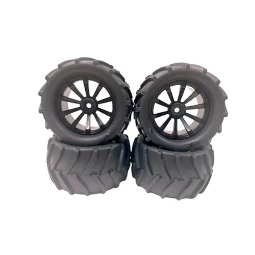 MGHGFYTAS RC Reifen Kompatibel Mit MJX 14210 1:14 RC-Autoteil, RC-Autozubehör, Kunststofffelgen, Reifen, RC-Upgrade-Teil, Rc-Radfelgen, Reifen, Schwarz von MGHGFYTAS