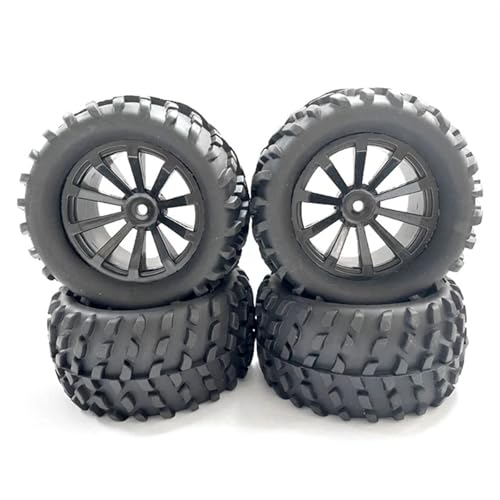MGHGFYTAS RC Reifen Kompatibel Mit MJX H16 16207 16208 162010 Für HBX 16889 SG1601 Für SCY 16101 1/16 RC-Autoteile 4 Stück Gummiradreifen 82 Mm 12 Mm Sechskant von MGHGFYTAS