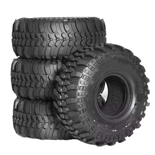 MGHGFYTAS RC Reifen Kompatibel Mit Rock Für Track Für Redcat Für Scx10 Ii Für Axial Für Yikong D90 Für Trx4 1/10 Rc Autoreifen 4 Stück 1,9 Zoll 118 Mm Gummireifen von MGHGFYTAS