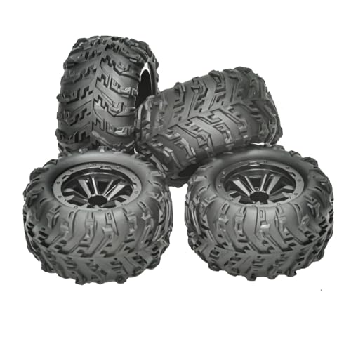 MGHGFYTAS RC Reifen Kompatibel Mit SCY 16101 16102 16103 Für Pro Für MJX 16207 16208 1/16 RC Auto Upgrade Teile Zubehör 83 Mm Gummireifen Rad Reifen 4 Stück von MGHGFYTAS