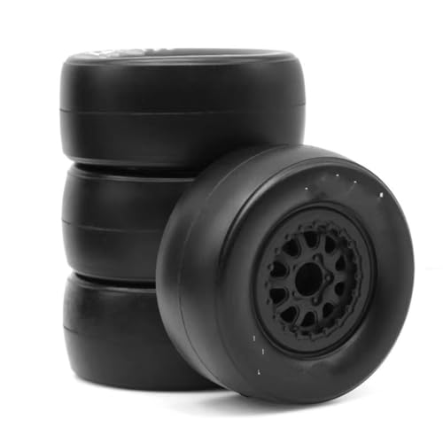 MGHGFYTAS RC Reifen Kompatibel Mit Slash Für 2WD Für Losi 22S Für DR10 1/10 RC Truck Car Spannung Ziehen Ash RS RC Heckbremse Für Racing Belted Wheel Reifen von MGHGFYTAS