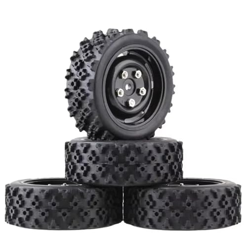 MGHGFYTAS RC Reifen Kompatibel Mit TT01 1/10 RC Für Modellautos, Flache Laufstraße, Für Rennreifen, Starker Halt Und Verschleißfeste 70-mm-Nylonnabe(B) von MGHGFYTAS