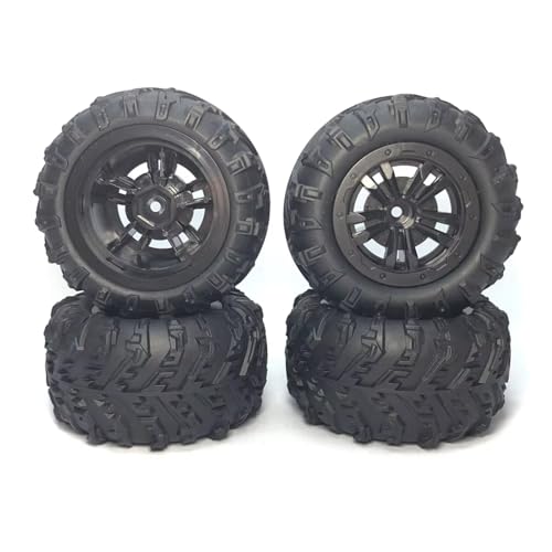 MGHGFYTAS RC Reifen Kompatibel Mit WLtoys 144001 124016 124018 124019 12428 Für HBX 16889 16890 RC-Car-Upgrade-Teile 4-teiliges Großes Reifenverbreiterungsrad von MGHGFYTAS